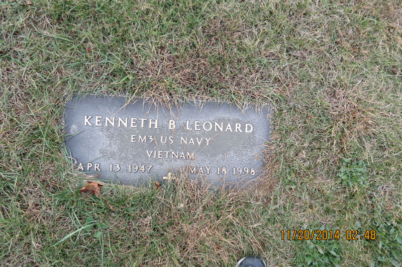 Kenneth Baker Leonard veteran monument
